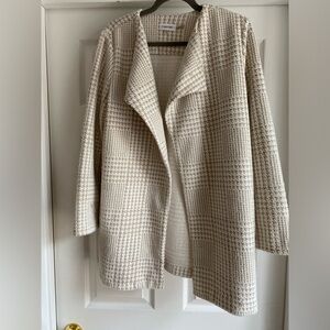 Calvin Klein houndstooth check cardigan- size M